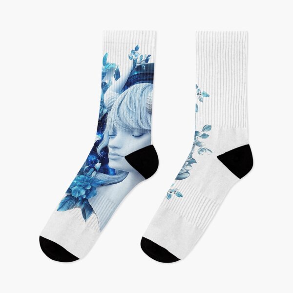 Item preview, Bold Sky Blue Cosmic Taurus Art designed and sold by Rui Huang.
