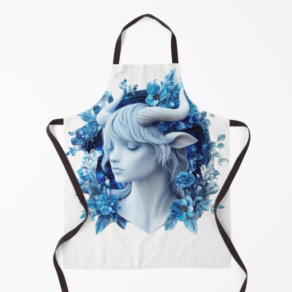 Item preview, Bold Sky Blue Cosmic Taurus Art designed and sold by Rui Mythic Studio.