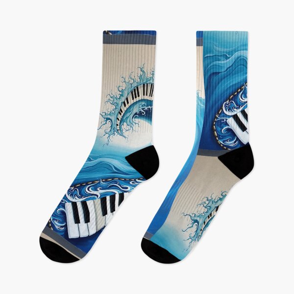 Item preview, Piano Chords Blue and Black Harmony designed and sold by RadDeck.