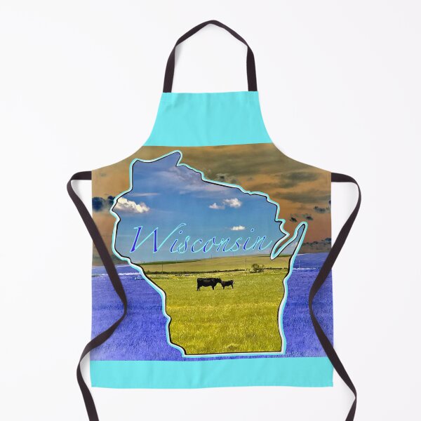 Item preview, Wisconsin, Dairyland, mother cow and calf designed and sold by aadventures.
