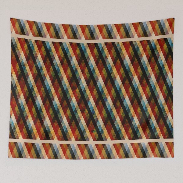 Item preview, Para M. Lisa: patrón de rayas diagonales de búfalo de colores designed and sold by DefayDesigns.