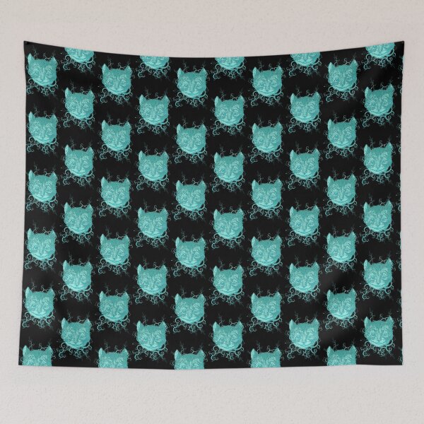 Item preview, Aqua Cheshire Cat from Alice In Wonderland designed and sold by Styled Vintage.