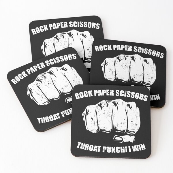 Item preview,  Rock Paper Scissors - Throat Punch I WIn - Funny Sarcastic Humor designed and sold by mhernaevily.