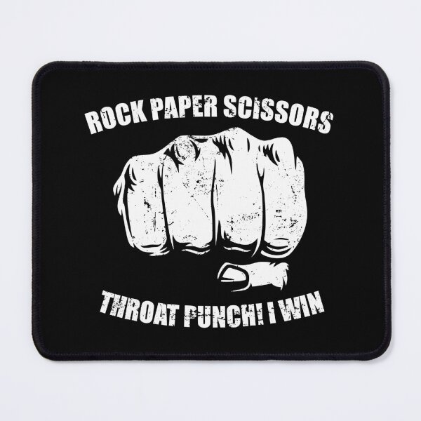 Item preview, Rock Paper Scissors - Throat Punch I WIn - Funny Sarcastic Humor designed and sold by mhernaevily.