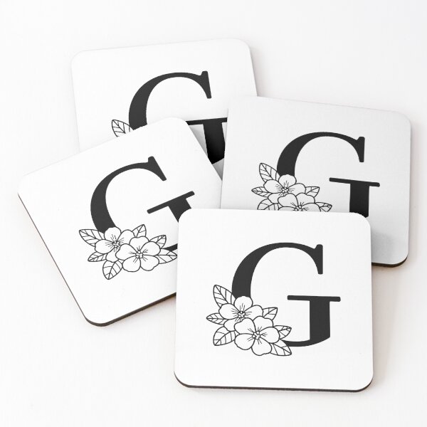 Item preview, An illustration of letter G beside a gardenia designed and sold by rasagamastore.