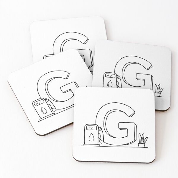 Item preview, An illustration of letter G beside a gasoline designed and sold by rasagamastore.
