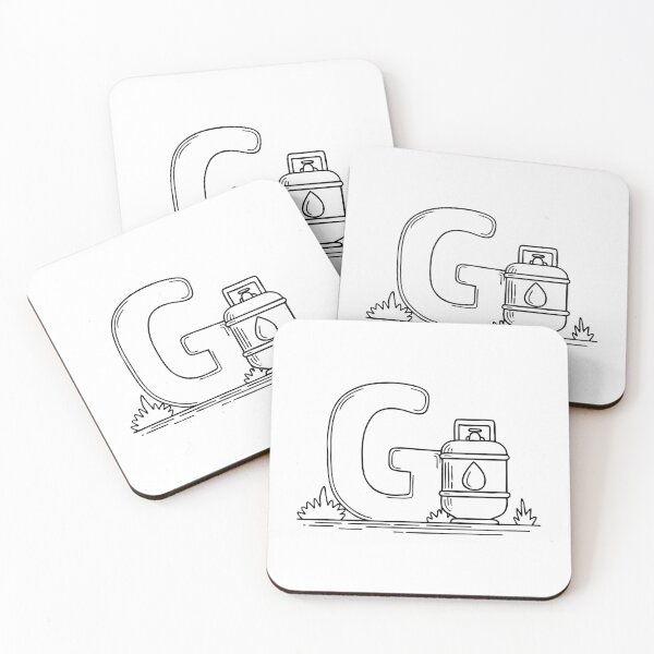 Item preview, An illustration of letter G beside a gas tank designed and sold by rasagamastore.