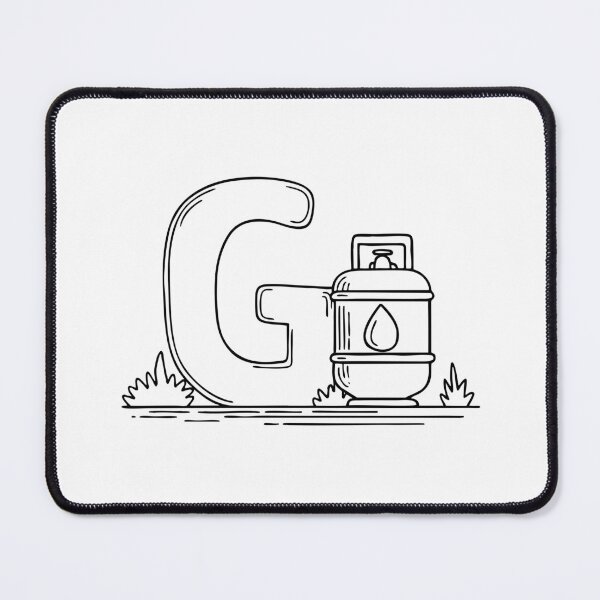Item preview, An illustration of letter G beside a gas tank designed and sold by rasagamastore.