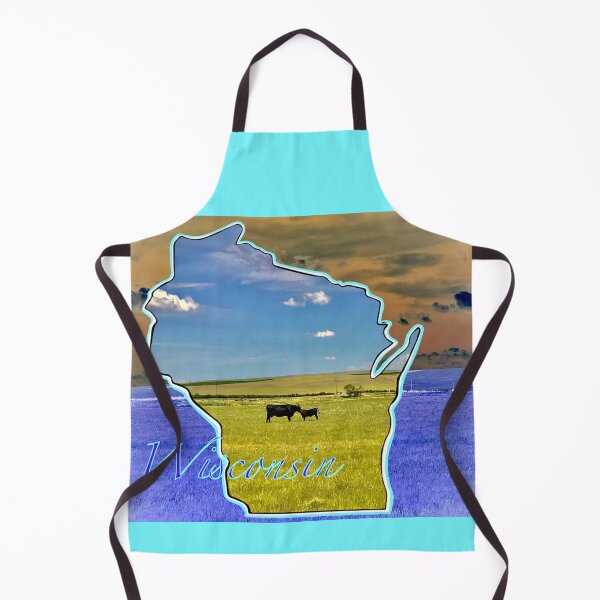 Item preview, Wisconsin, Dairyland, mother cow and calf designed and sold by aadventures.