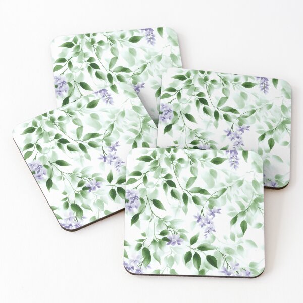 Item preview, Soft and delicate lavender floral wallpaper designed and sold by Rui Mythic Studio.