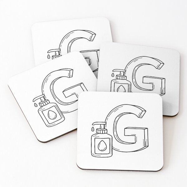 Item preview, An illustration of letter G beside a gel drop designed and sold by rasagamastore.