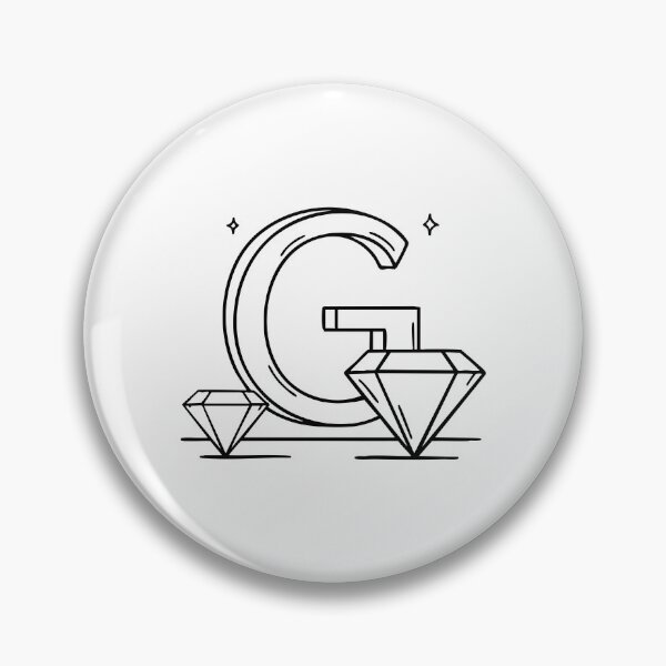 Item preview, An illustration of letter G beside a gemstone designed and sold by rasagamastore.