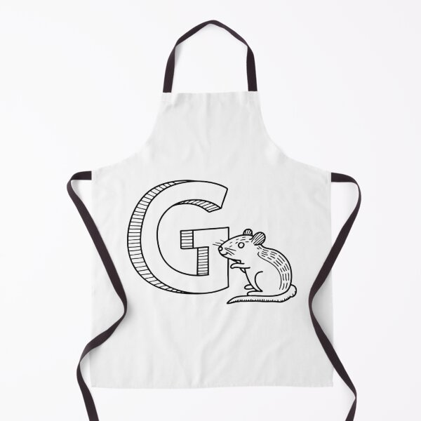 Item preview, An illustration of letter G beside a gerbil designed and sold by rasagamastore.
