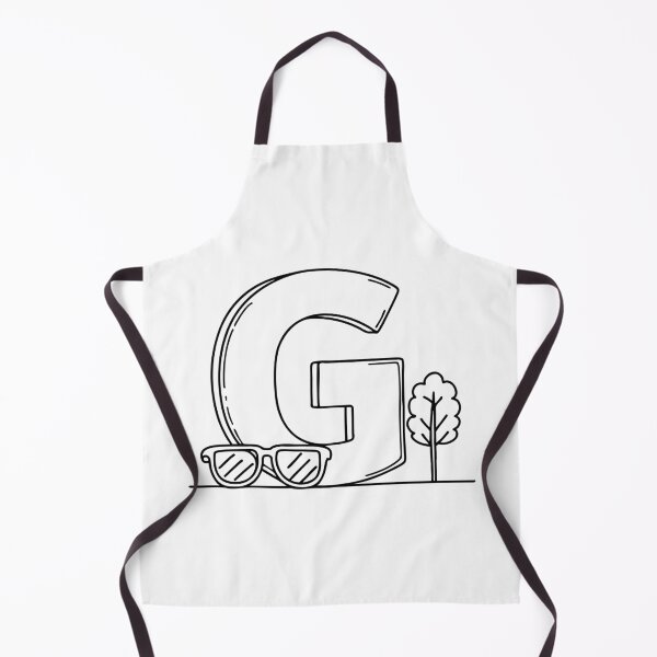 Item preview, An illustration of letter G beside a glasses designed and sold by rasagamastore.