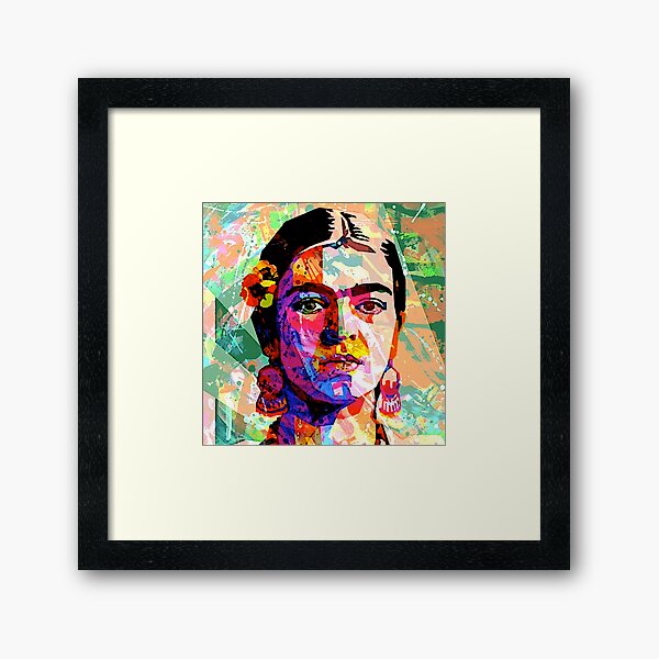 Item preview, Frida Kahlo Abstract Portrait designed and sold by ViaARTfactory.