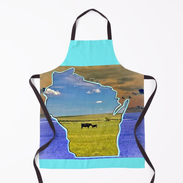 Item preview, Wisconsin, Dairyland, mother cow and calf designed and sold by aadventures.