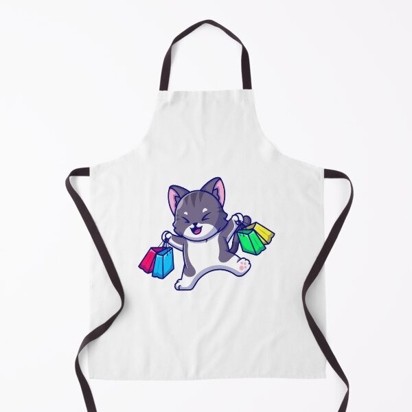 Item preview, Cute Cat Shopping Cartoon Vector Illustration designed and sold by RubyCollection.