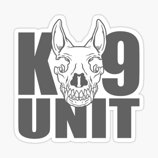Item preview, K9 Unit, K9 skull  designed and sold by Tactical6.