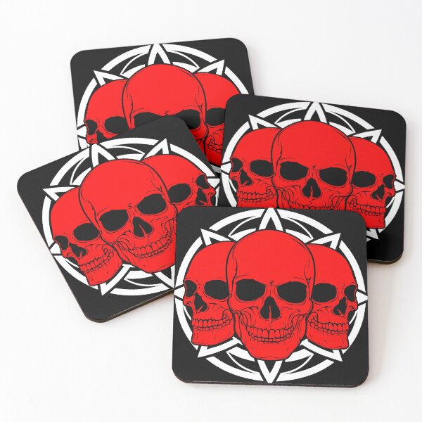 Item preview, 3 Red Skulls designed and sold by Lazarustci.