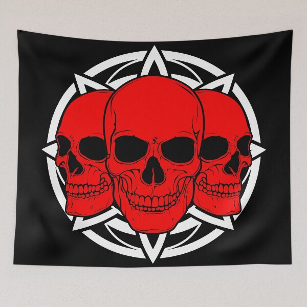 Item preview, 3 Red Skulls designed and sold by Lazarustci.