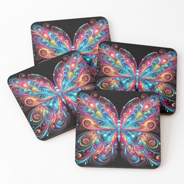Item preview, Neon Whirlwind Butterfly designed and sold by becauseturkey.