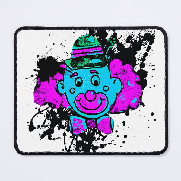 Item preview, Blue and pink splatter clown  designed and sold by Alicia Perrelli.