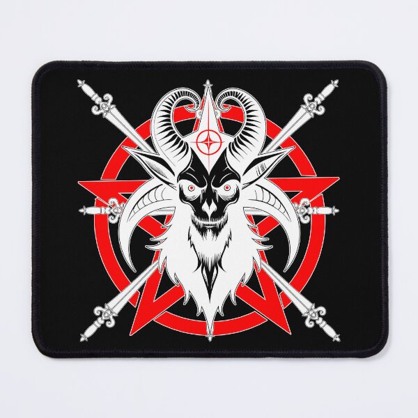Item preview, Baphomet in White Over Pentacle and Swords designed and sold by Lazarustci.