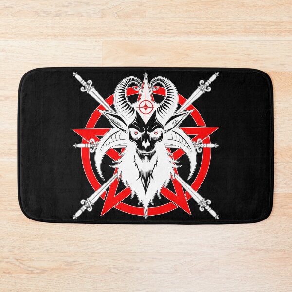 Item preview, Baphomet in White Over Pentacle and Swords designed and sold by Lazarustci.