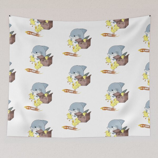 Item preview, jeff the landshark sticker tshirt hat blanket designed and sold by ececucn.