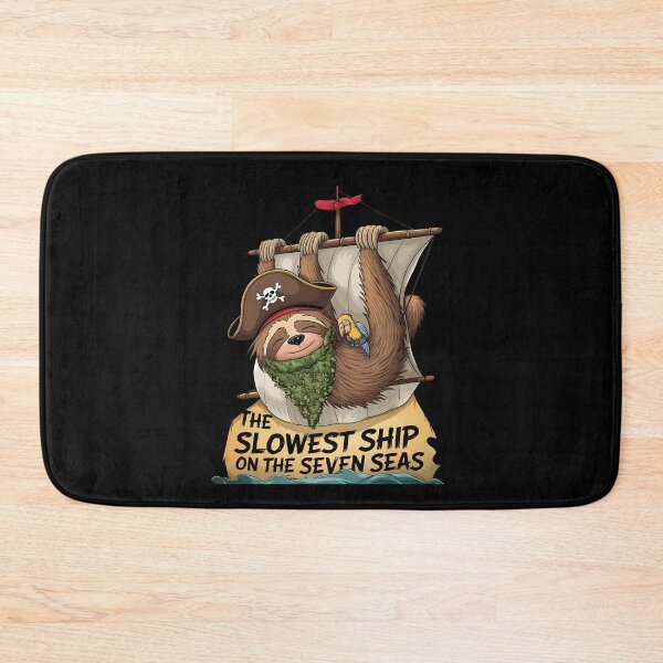Item preview, The Slowest Ship on the Seven Seas - Funny Sloth Pirate Design designed and sold by VioladesignByRW.