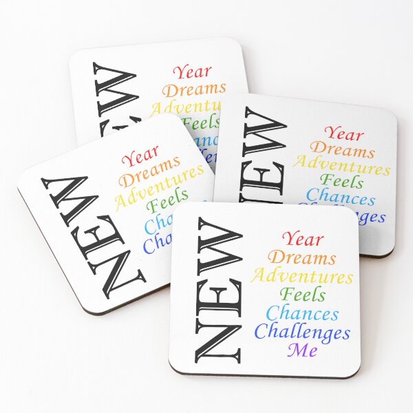Item preview, New Year, Dreams, Adventures, Feels, Chances, Challenges and Me designed and sold by Kalpa.