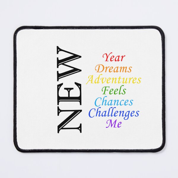 Item preview, New Year, Dreams, Adventures, Feels, Chances, Challenges and Me designed and sold by Kalpa.