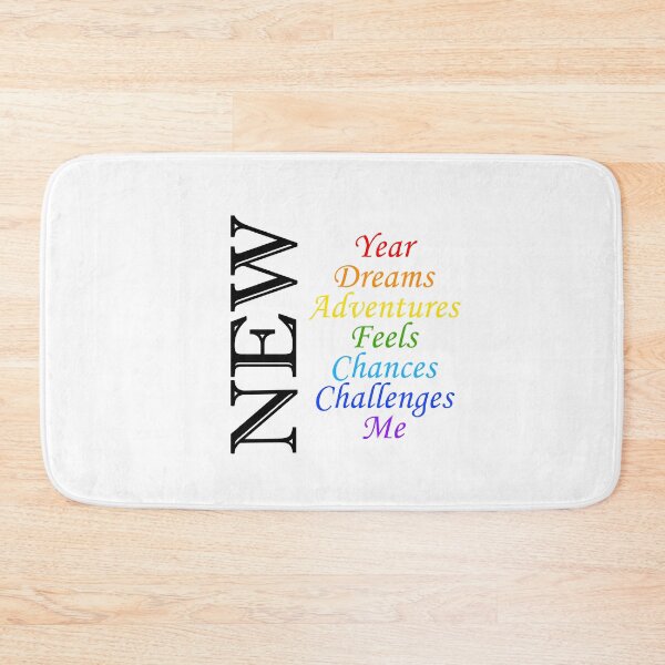 Item preview, New Year, Dreams, Adventures, Feels, Chances, Challenges and Me designed and sold by Kalpa.