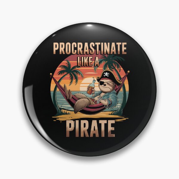 Item preview, Procrastinate Like a Pirate designed and sold by VioladesignByRW.