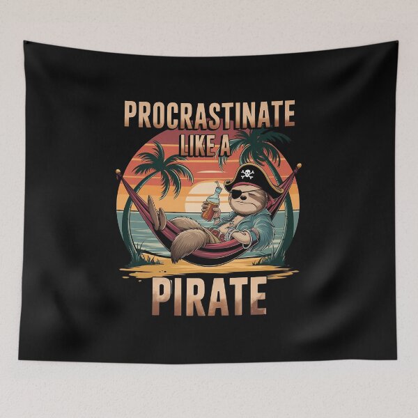 Item preview, Procrastinate Like a Pirate designed and sold by VioladesignByRW.