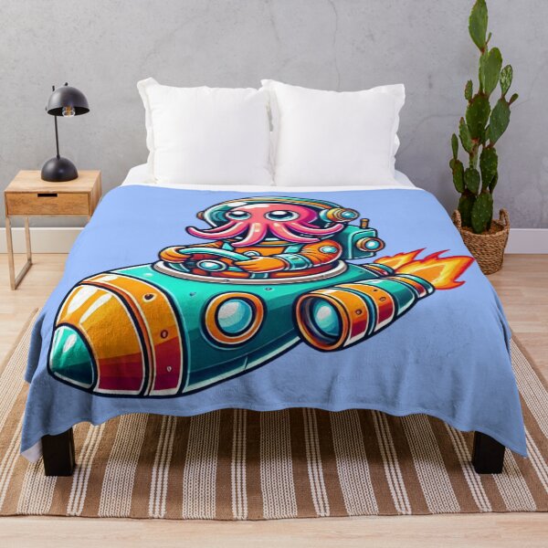 Item preview, Cartoon Octopus Astronaut designed and sold by Myra365Art.