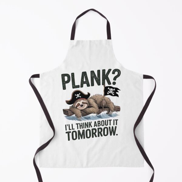 Item preview, Plank? I’ll Think About It Tomorrow - Lazy Sloth Pirate Design designed and sold by VioladesignByRW.