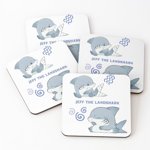 Item preview, jeff the landshark sticker tshirt hat blanket designed and sold by ececucn.