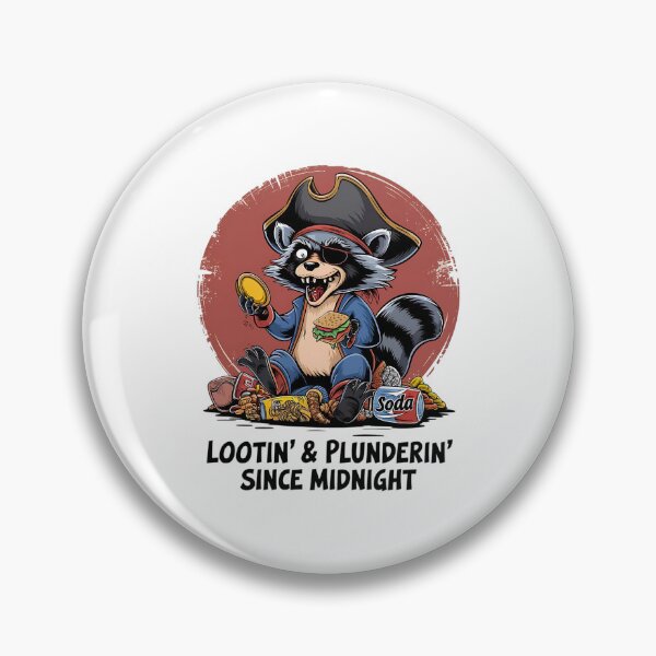 Item preview, Lootin’ & Plunderin’ Since Midnight - Raccoon Pirate Design designed and sold by VioladesignByRW.