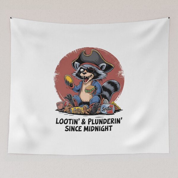 Item preview, Lootin’ & Plunderin’ Since Midnight - Raccoon Pirate Design designed and sold by VioladesignByRW.
