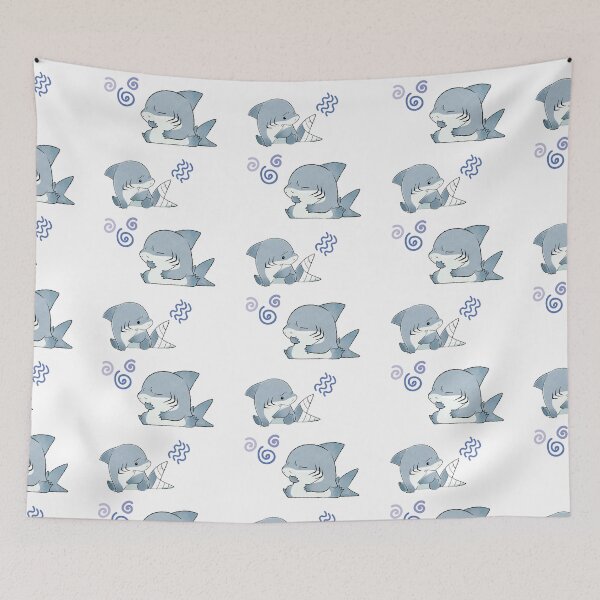 Item preview, jeff the landshark sticker tshirt hat blanket designed and sold by ececucn.