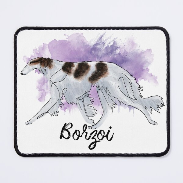 Item preview, Borzoi Watercolor designed and sold by Spinyflowerart.