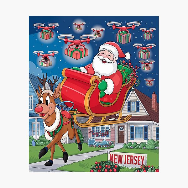 Item preview, New Jersey Drones Christmas  designed and sold by Flirt-Teez.