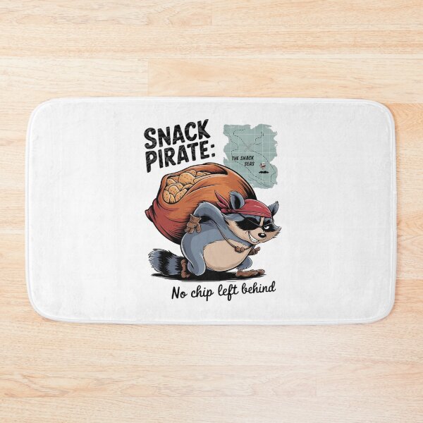 Item preview, Snack Pirate: No Chip Left Behind - Funny Raccoon Pirate Design designed and sold by VioladesignByRW.