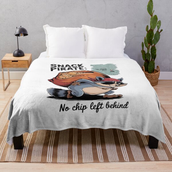 Item preview, Snack Pirate: No Chip Left Behind - Funny Raccoon Pirate Design designed and sold by VioladesignByRW.