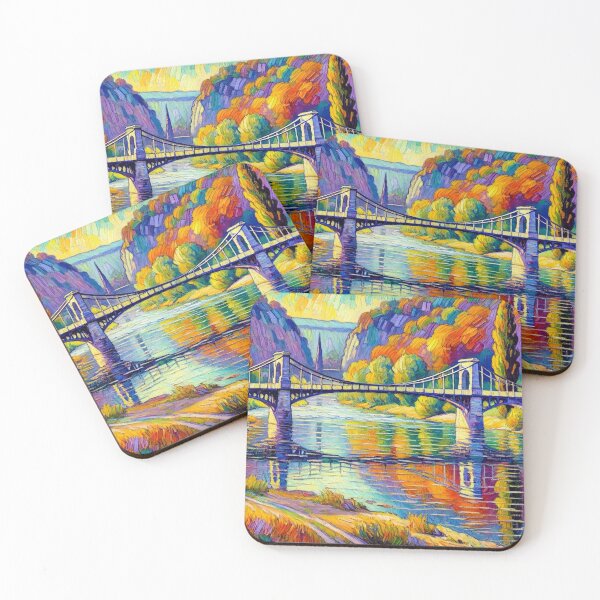 Item preview, Old Bridge in the Colorful Canyon Landscape Art designed and sold by williamlharvey.