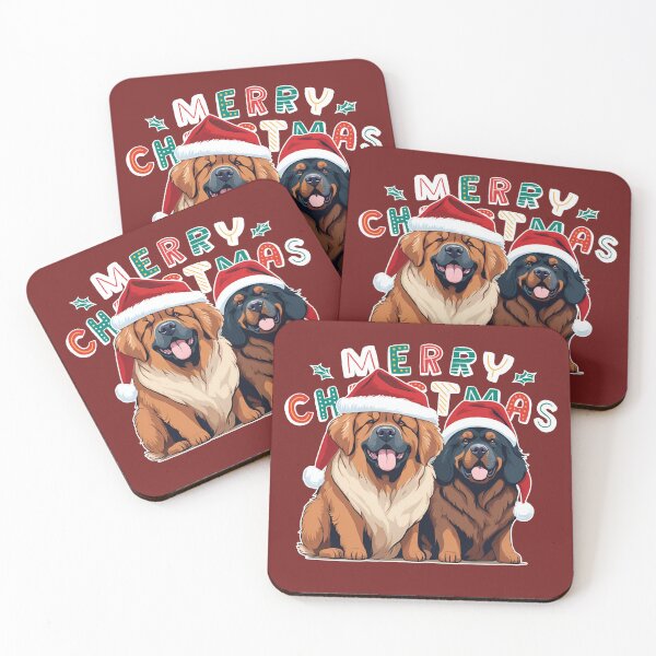 Item preview, Christmas Tibetan Mastiffs – Merry Christmas designed and sold by GoodyPaws.