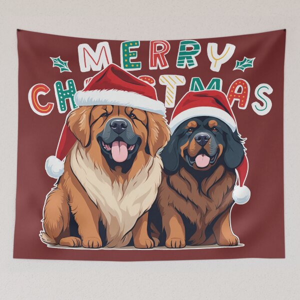 Item preview, Christmas Tibetan Mastiffs – Merry Christmas designed and sold by GoodyPaws.