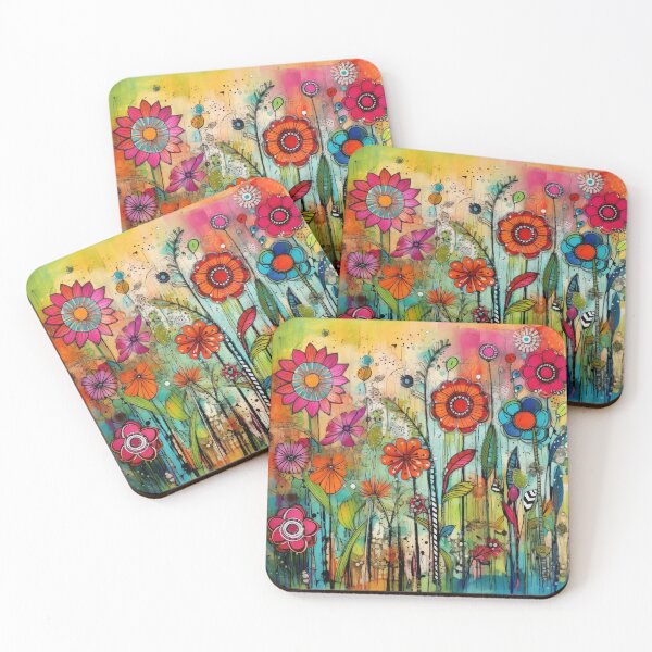 Item preview, Tall Flowering Garden Watercolour designed and sold by Djarainj.