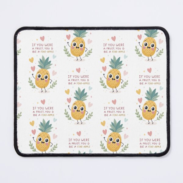 Item preview, If you were a Fruit, you'd be a Fine-apple, kawaii Puns designed and sold by MagicalThreads.